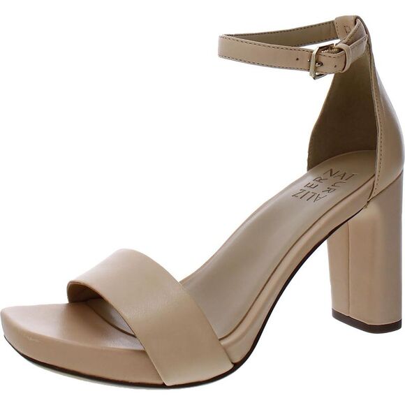 Naturalizer Joy Beige Tan Ankle Strap Heels - Picture 1 of 3